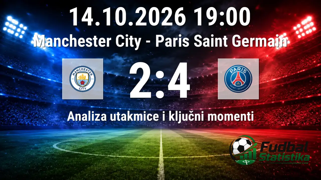 Manchester City - PSG 2:4, Liga šampiona 2026
