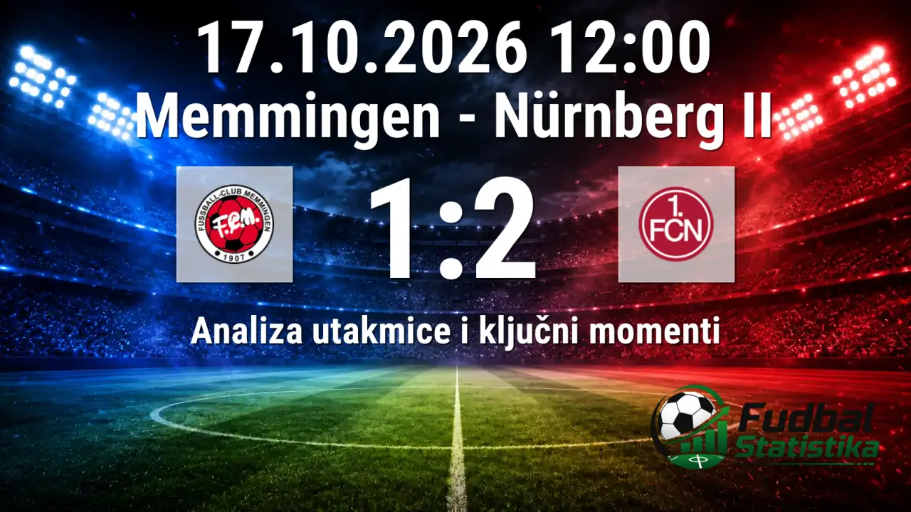 Memmingen - Nürnberg II 1:2, Regionalliga Bayern 15. kolo