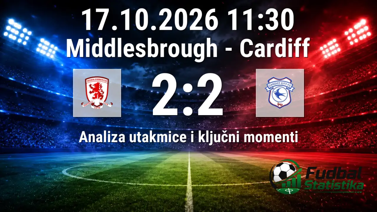 Middlesbrough i Cardiff remizirali 2:2 u Championshipu