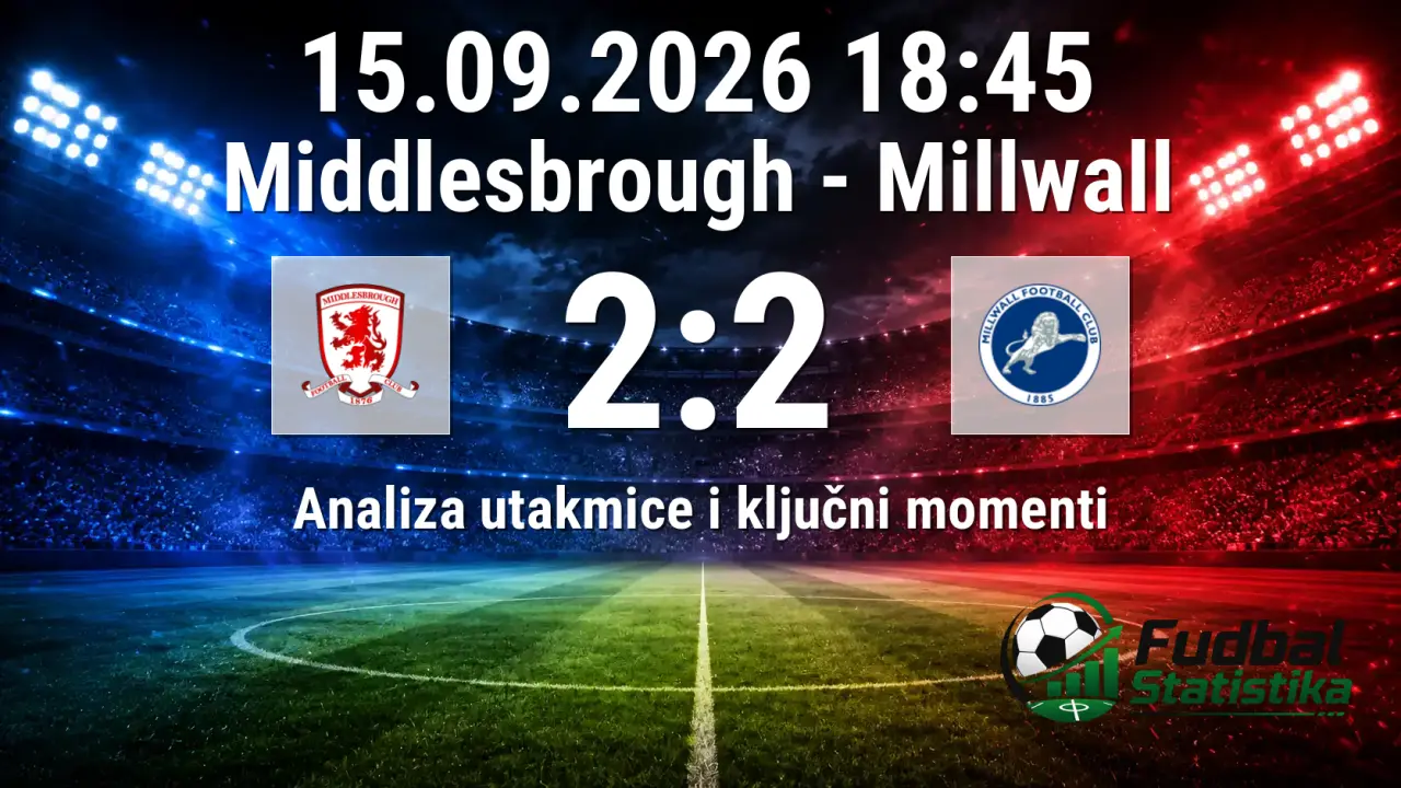 Middlesbrough i Millwall odigrali nerešeno 2:2 u Čempionšipu