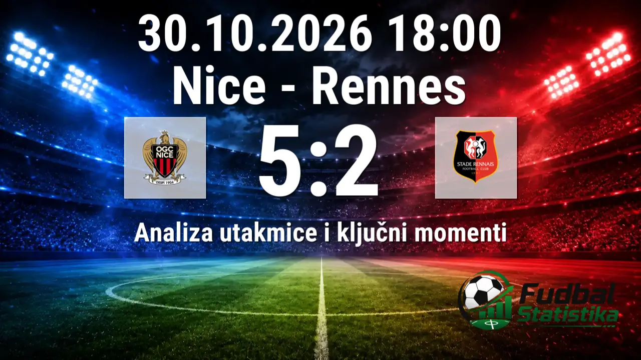 Nice - Rennes 5:2, Ligue 1 9. kolo