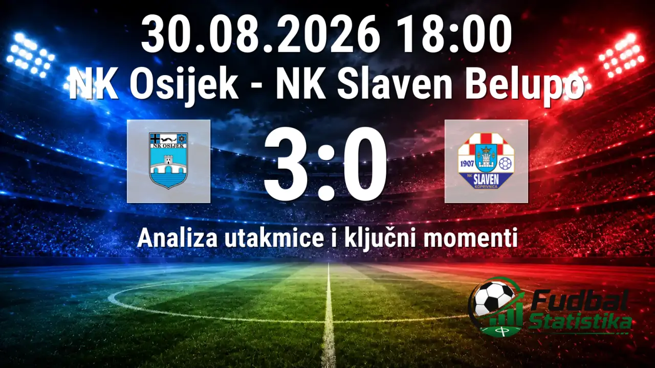 NK Osijek protiv NK Slaven Belupo – analiza utakmice 5. kola HNL
