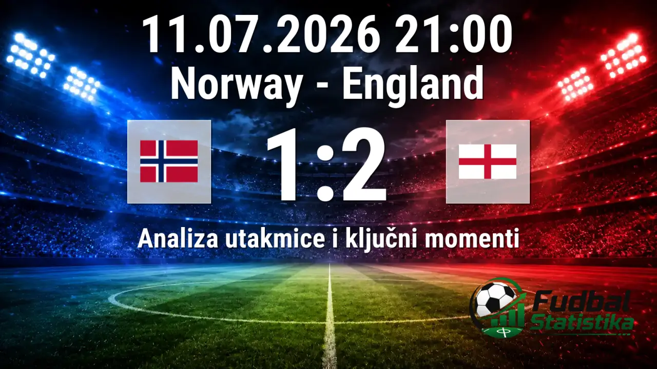 Norveška - Engleska 1:2 (produžeci), četvrtfinale SP 2026