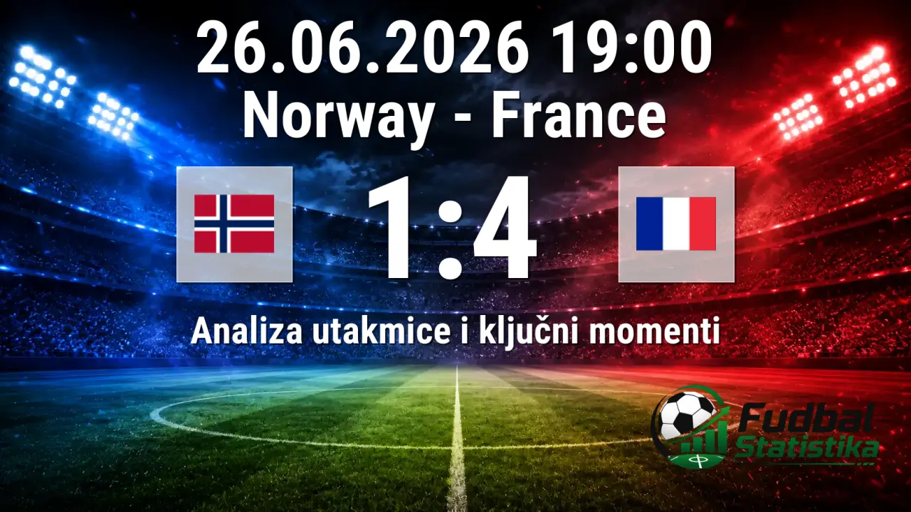 Norveška - Francuska 1:4, SP 2026