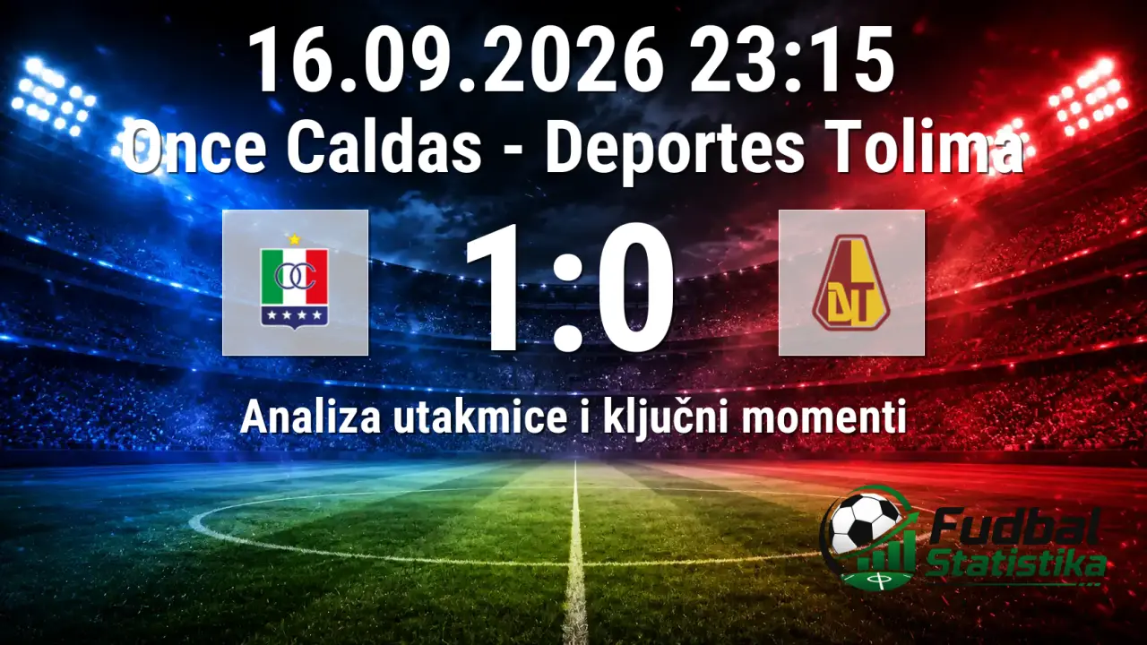 Once Caldas - Deportes Tolima 1:0, Primera A Kolumbija
