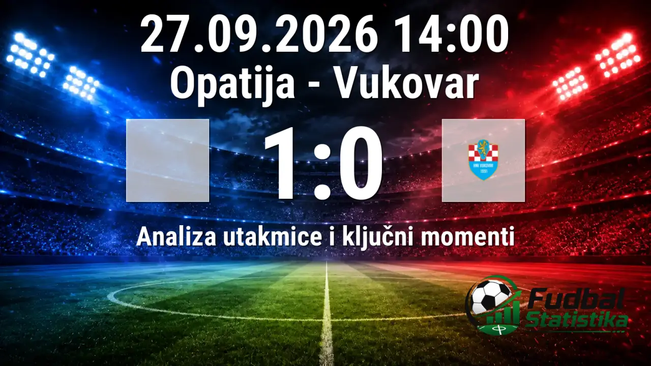 Opatija minimalno savladala Vukovar u 7. kolu Prve NL Hrvatske