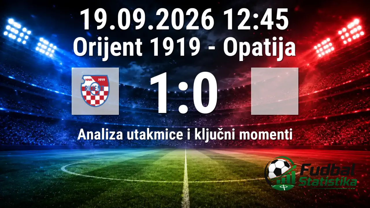 Orijent 1919 - Opatija 1:0 analiza