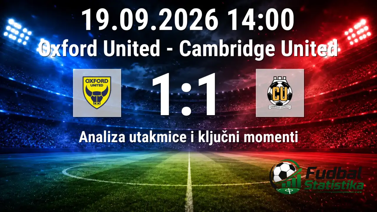 Oxford United - Cambridge United 1:1, League One 7. kolo