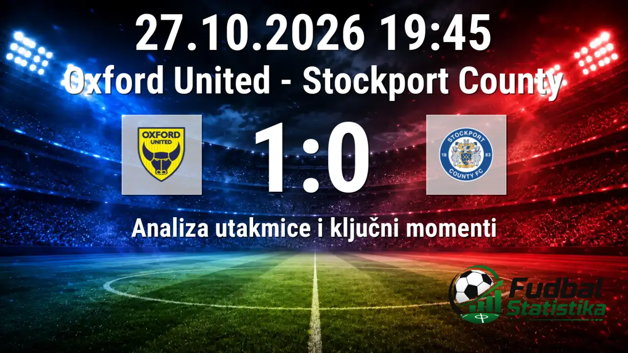 Oxford United - Stockport County 1:0, League One 9. kolo