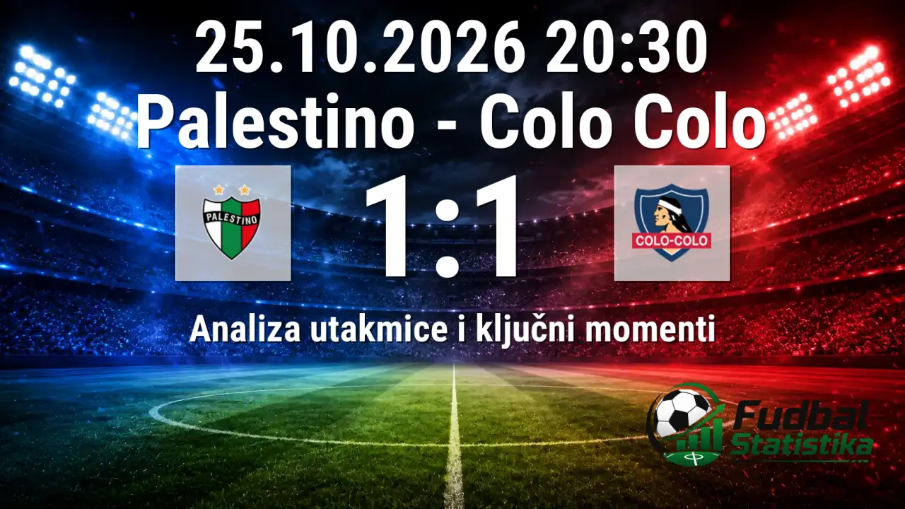 Palestino - Colo Colo 1:1, Primera División Chile