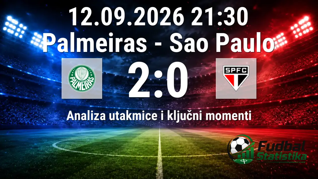 Palmeiras - Sao Paulo 2:0, Serie A Brazil 2026