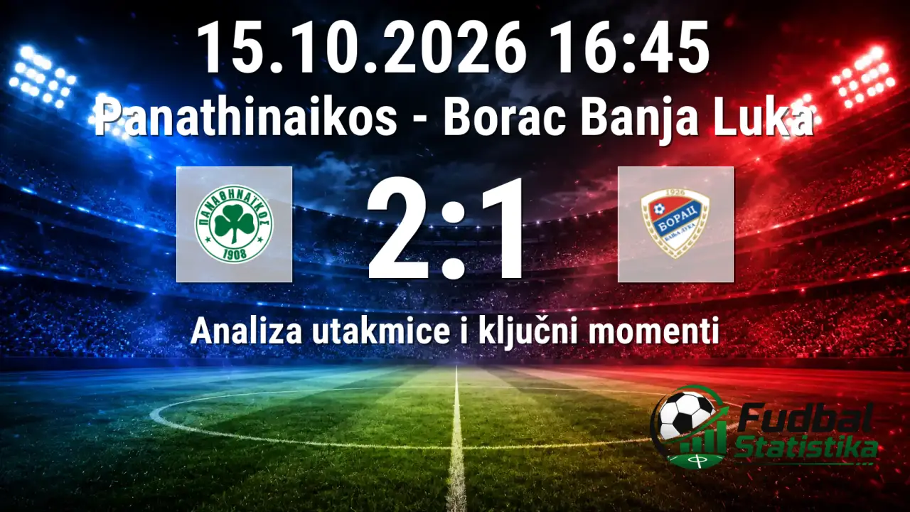 Panathinaikos - Borac 2:1 u UEFA Europa Conference League
