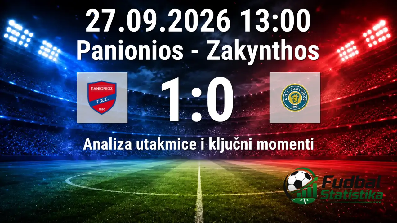 Panionios - Zakynthos 1:0, Super League 2, 4. kolo