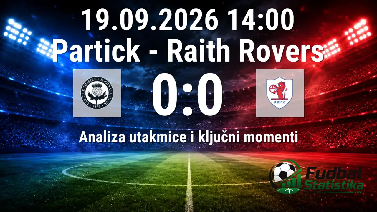 Partick - Raith Rovers 0:0, šesti kolo Škotske Čempionšip lige