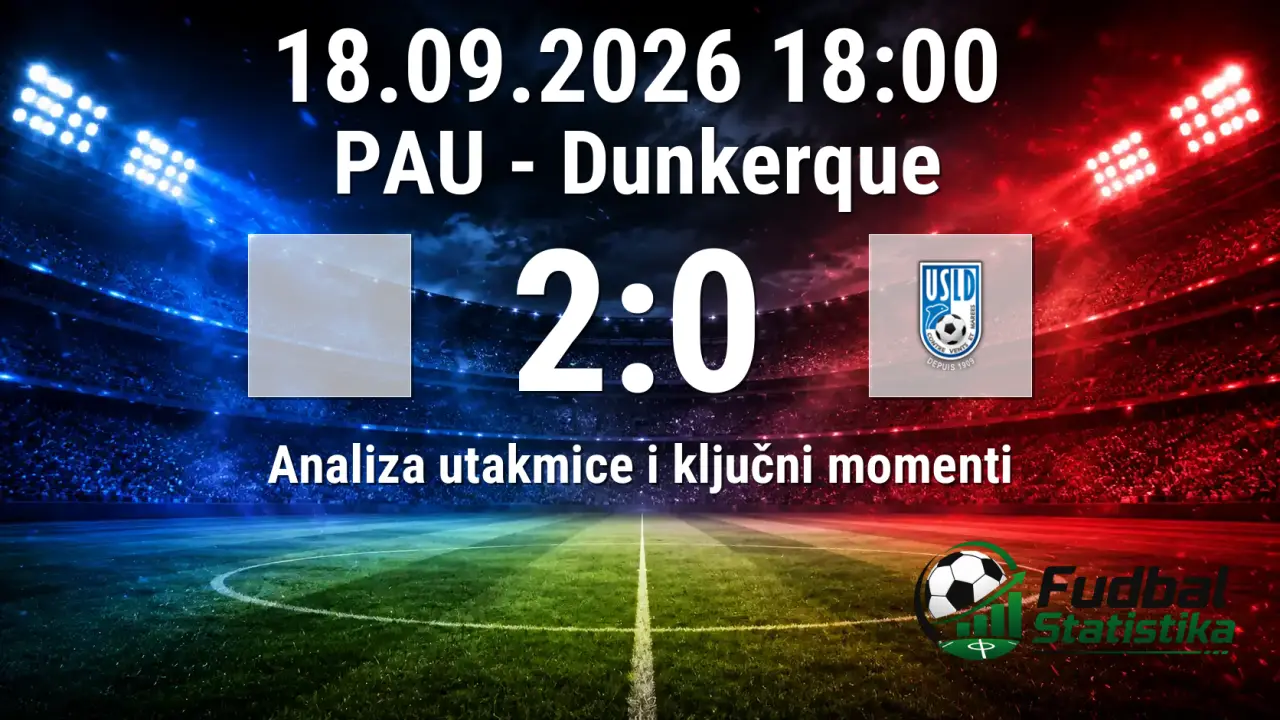PAU - Dunkerque 2:0, Ligue 2 7. kolo