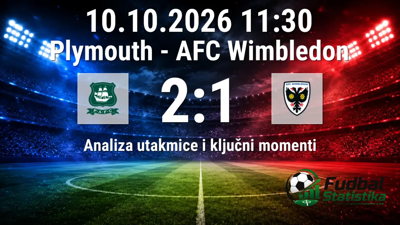 Plymouth - AFC Wimbledon 2:1, League One 10. kolo