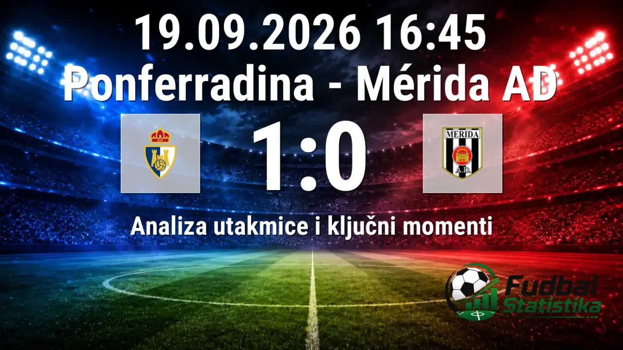 Ponferradina - Mérida AD 1:0, Primera RFEF Grupa 1