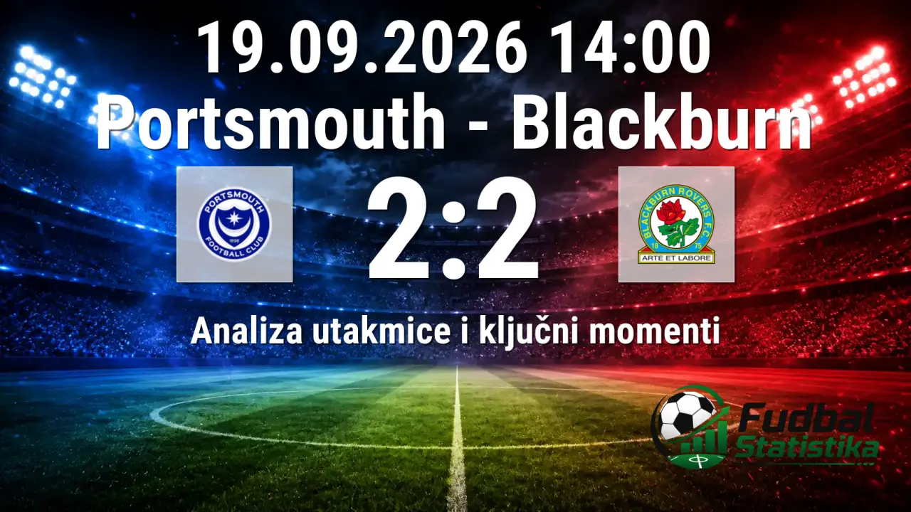 Portsmouth - Blackburn 2:2, Championship 8. kolo