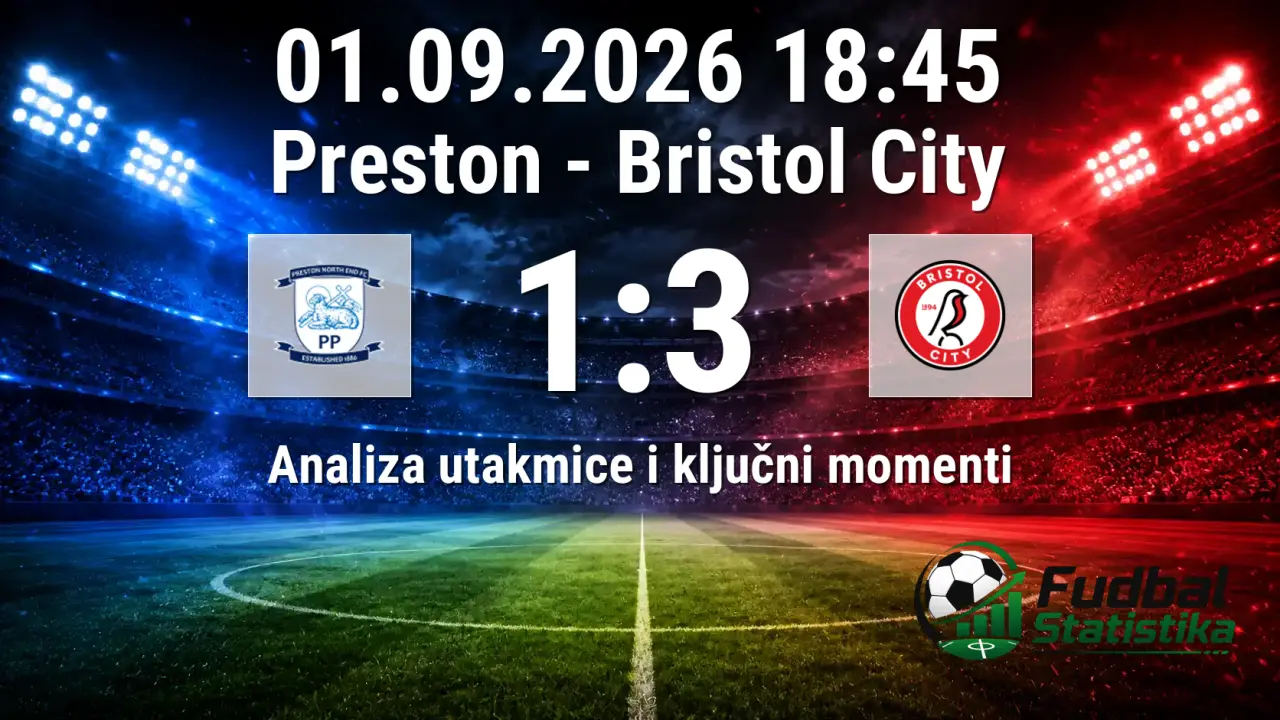 Preston - Bristol City 1:3, Championship 4. kolo