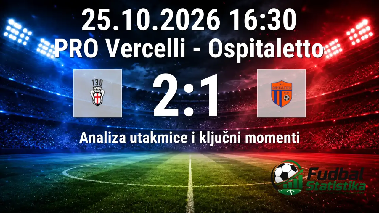 PRO Vercelli - Ospitaletto 2:1 analiza