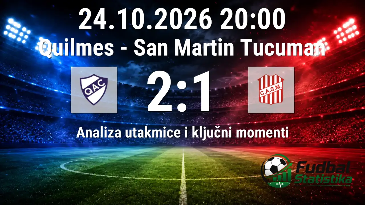 Quilmes - San Martin Tucuman 2:1, Primera Nacional 2026