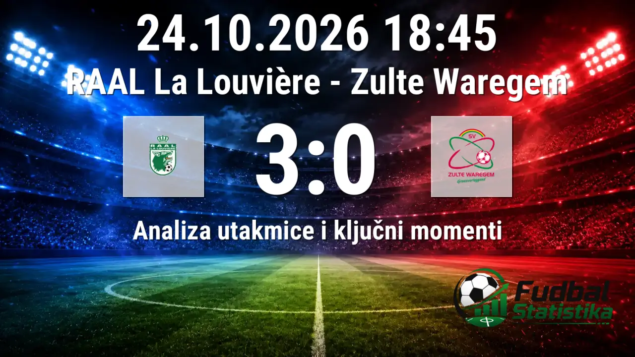 RAAL La Louvière - Zulte Waregem 3:0, Jupiler Pro League