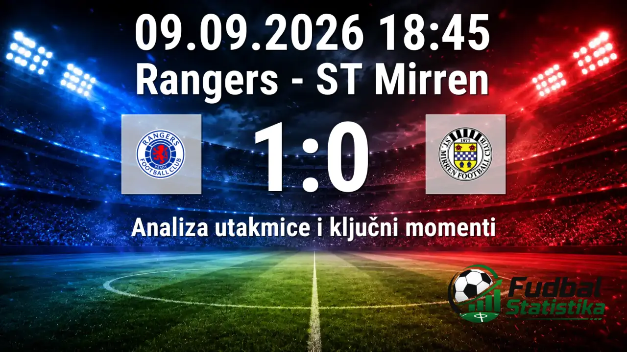 Rangers pobedili ST Mirren na Ibrox stadionu