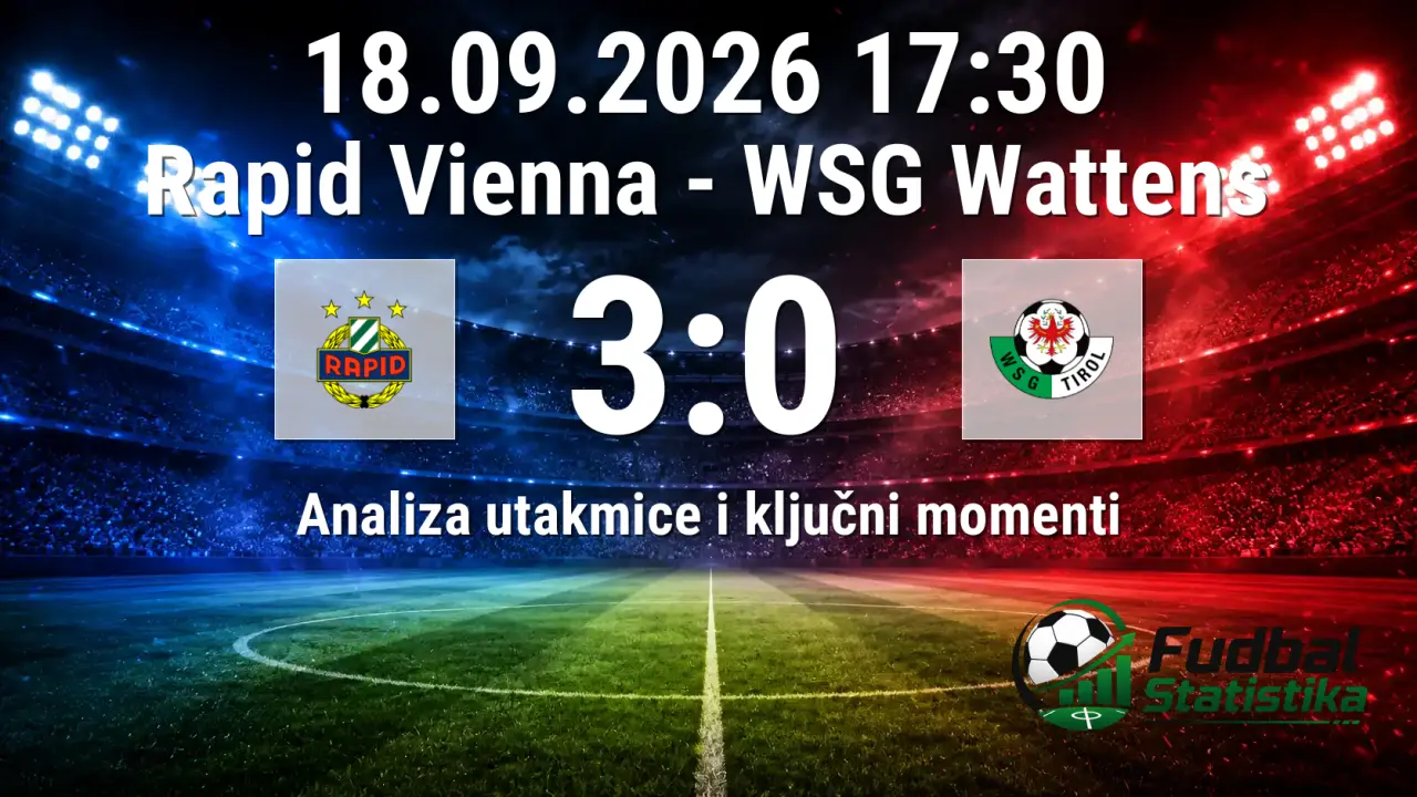 Rapid Vienna - WSG Wattens 3:0