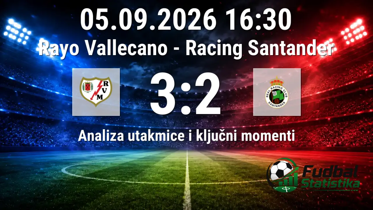 Rayo Vallecano - Racing Santander 3:2, La Liga 2026