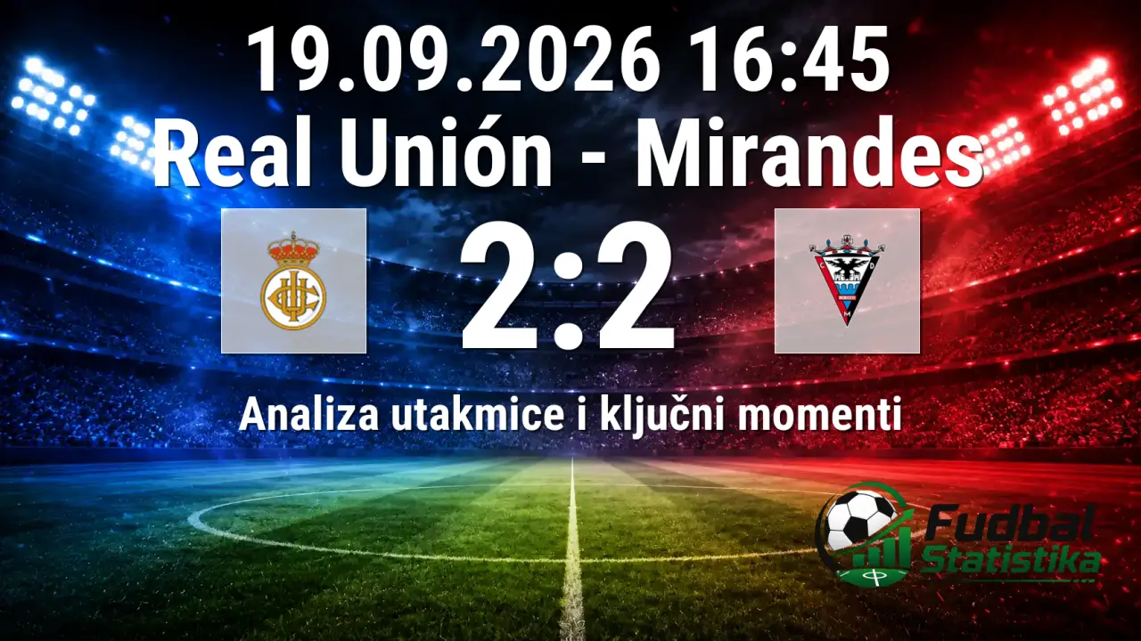 Real Unión - Mirandés 2:2, Primera RFEF Grupa 1