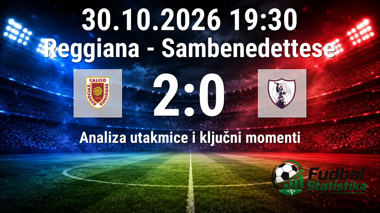 Reggiana - Sambenedettese 2:0, Serie C Girone B