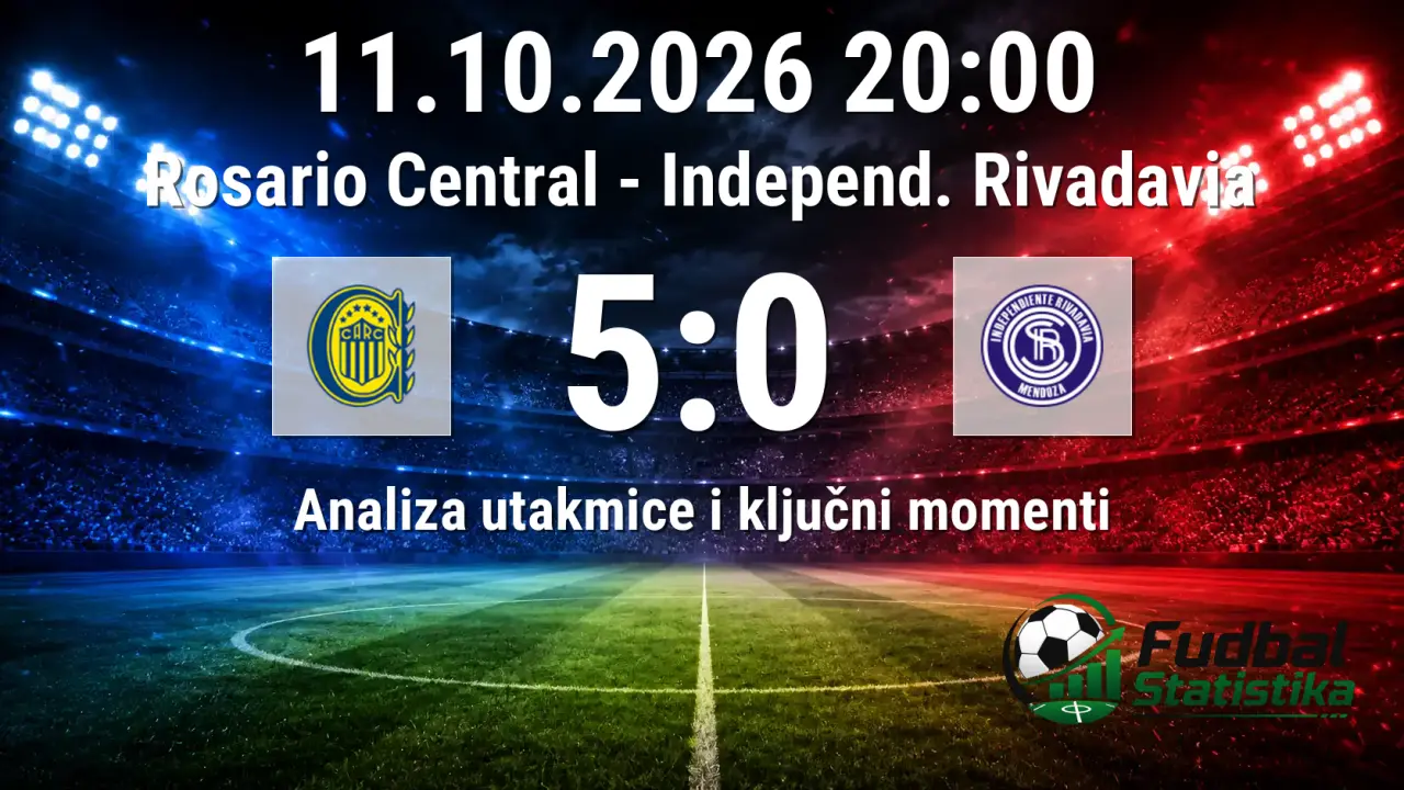 Rosario Central - Independ. Rivadavia 5:0, Liga Profesional Argentina