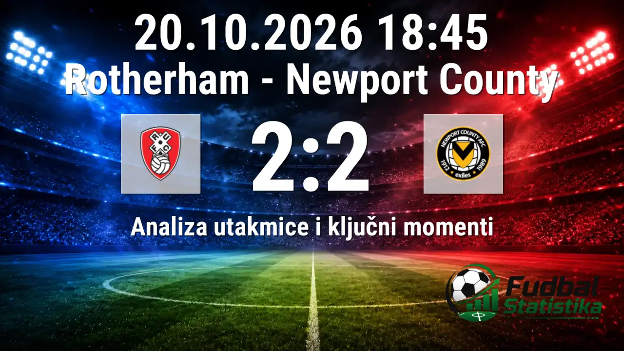 Rotherham - Newport County 2:2, League Two analiza