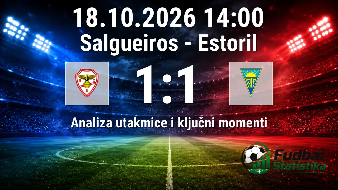 Salgueiros - Estoril 1:1 (penali 1:4) u Taça de Portugal