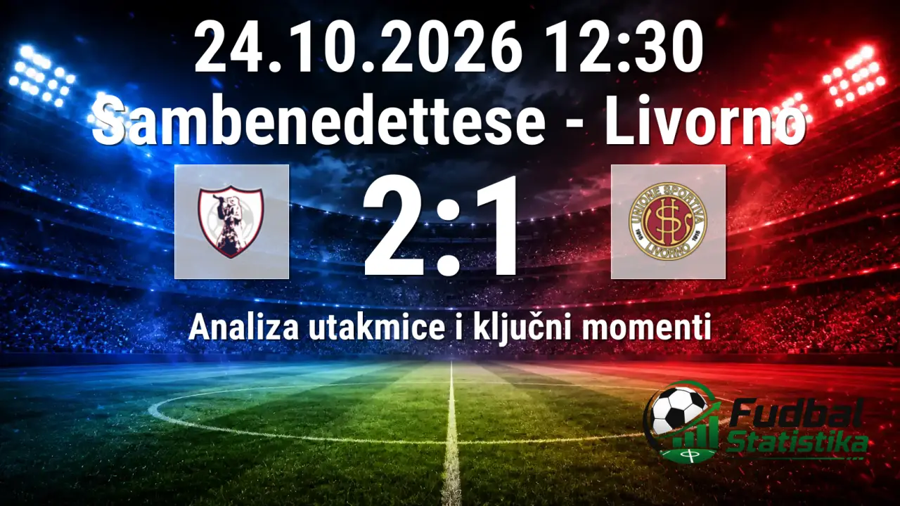 Sambenedettese - Livorno 2:1, Serie C Girone B