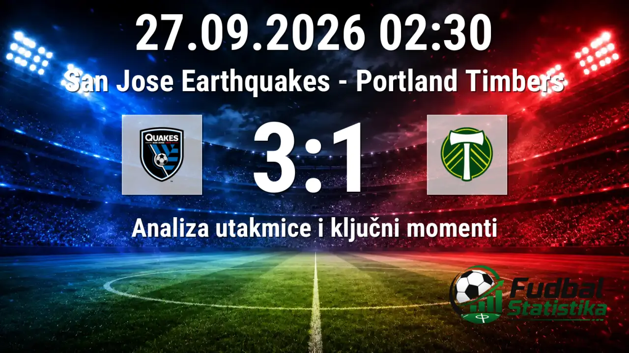 San Jose Earthquakes - Portland Timbers 3:1, MLS 2026