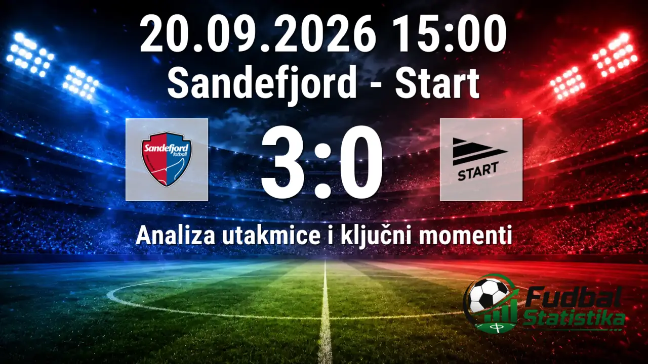 Sandefjord - Start 3:0, Eliteserien 22. kolo