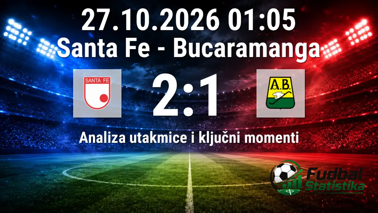 Santa Fe - Bucaramanga 2:1, Primera A Clausura 14