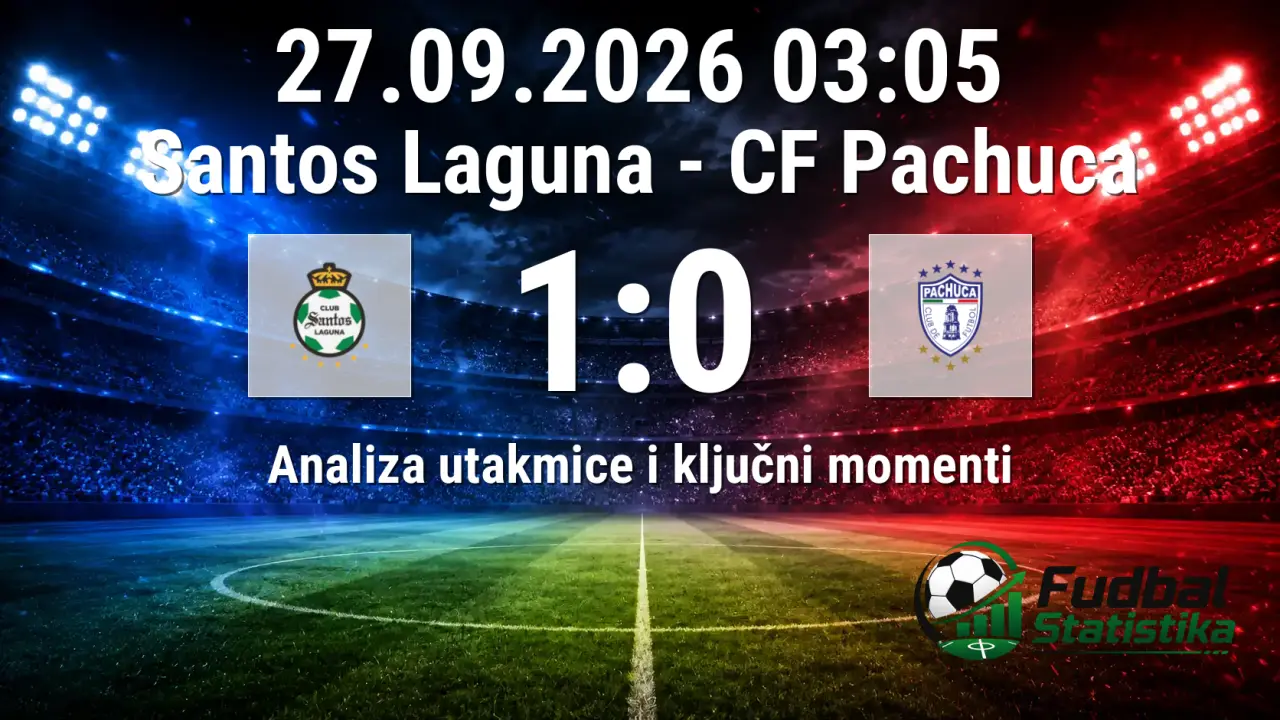 Santos Laguna - CF Pachuca 1:0, Liga MX Apertura 10. kolo