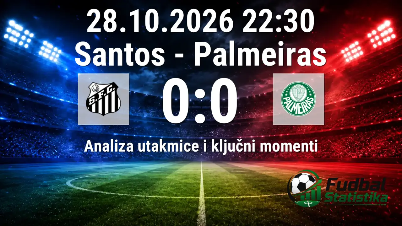 Santos - Palmeiras 0:0, Serie A Brazil 2026