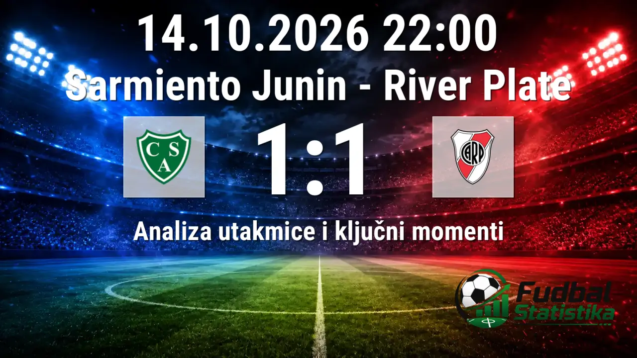 Sarmiento Junin vs River Plate 1:1 - Liga Profesional Argentina 2026