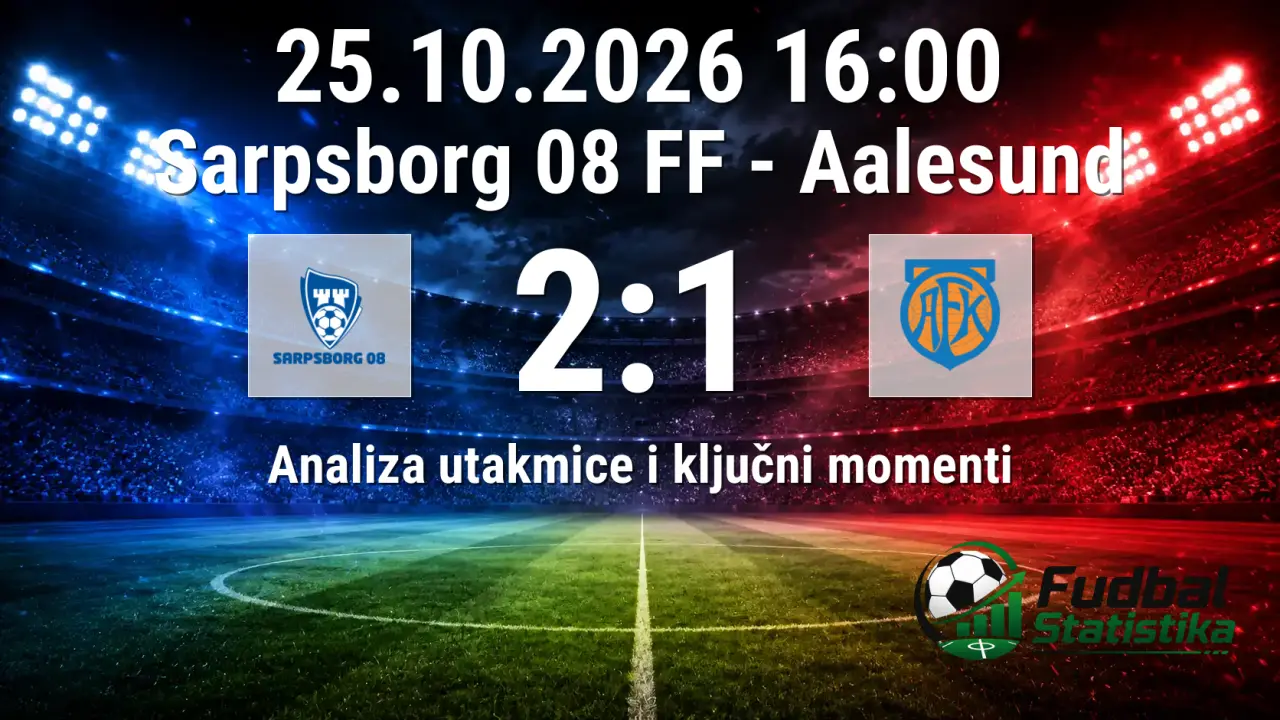Sarpsborg 08 FF - Aalesund 2:1 u Eliteserienu