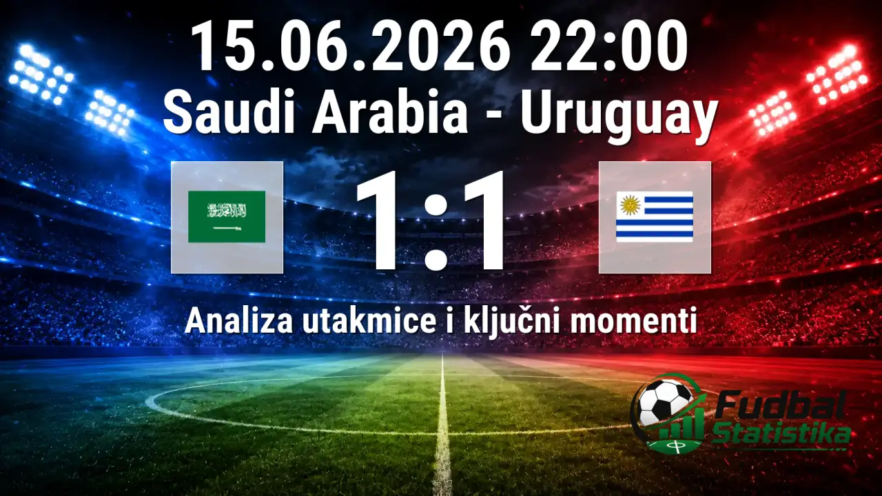 Saudijska Arabija - Urugvaj 1:1 na SP 2026