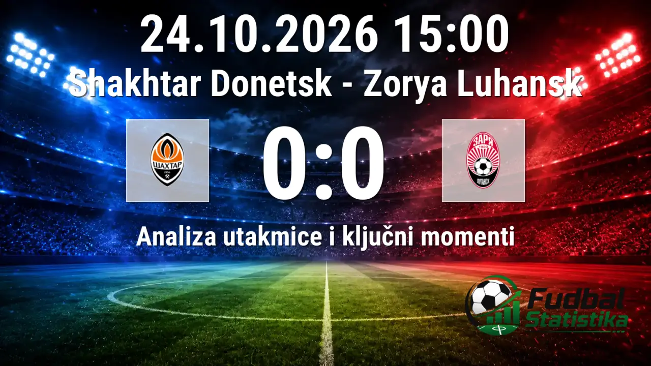 Shakhtar Donetsk i Zorya Luhansk odigrali nerešeno u Premijer ligi Ukrajine