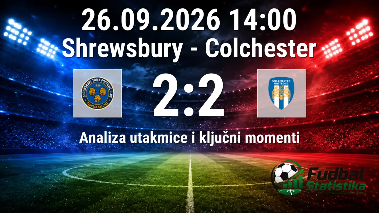 Shrewsbury i Colchester remizirali u League Two