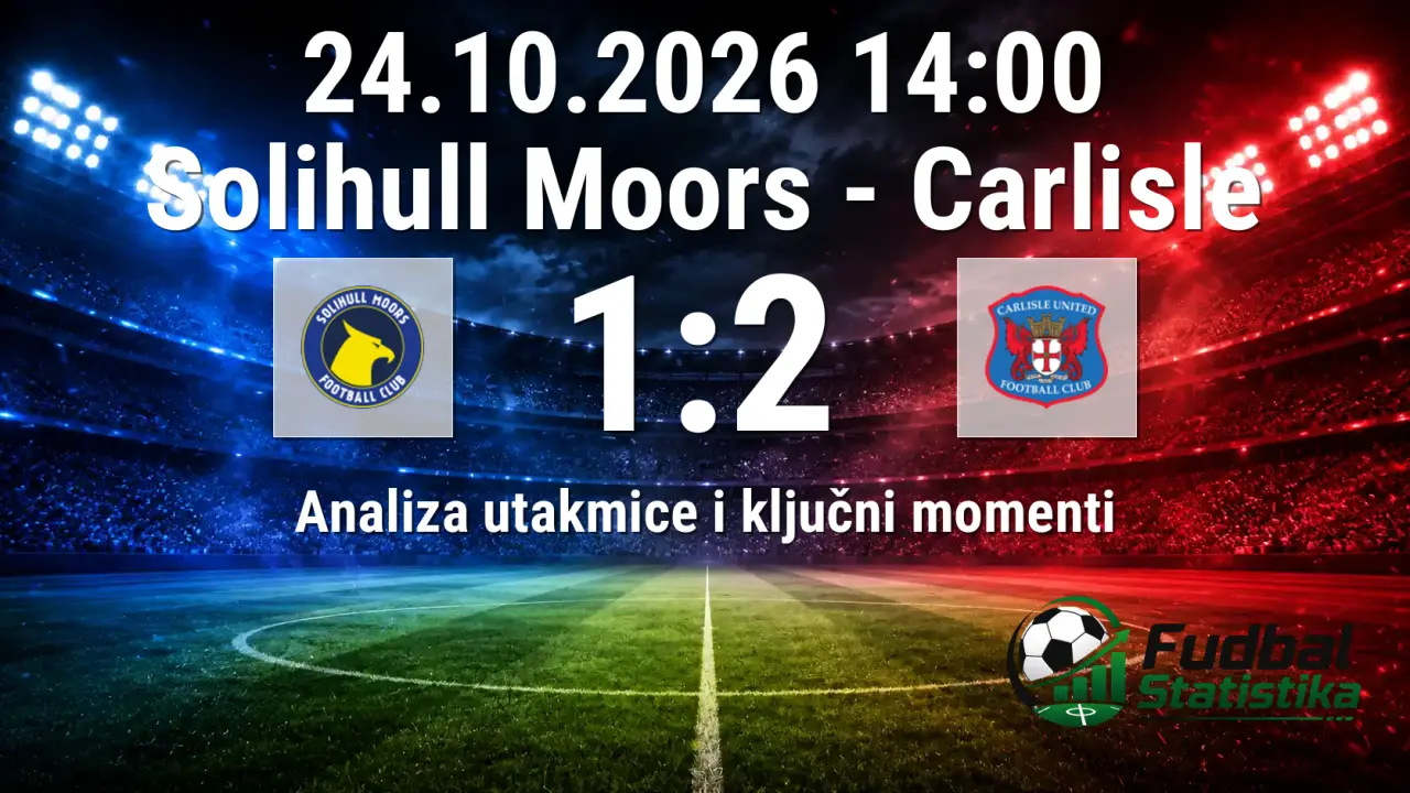 Solihull Moors - Carlisle 1:2, National League 14. kolo