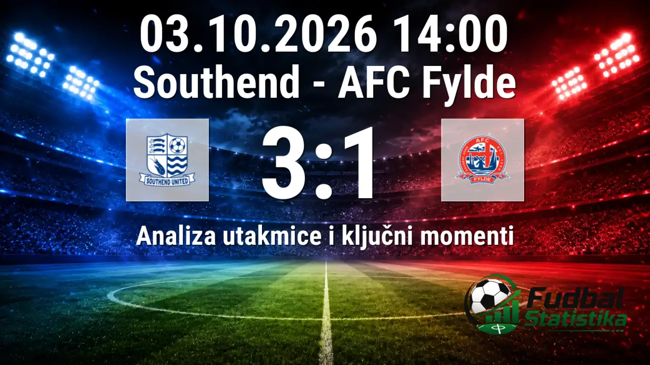Southend - AFC Fylde 3:1, National League 12. kolo