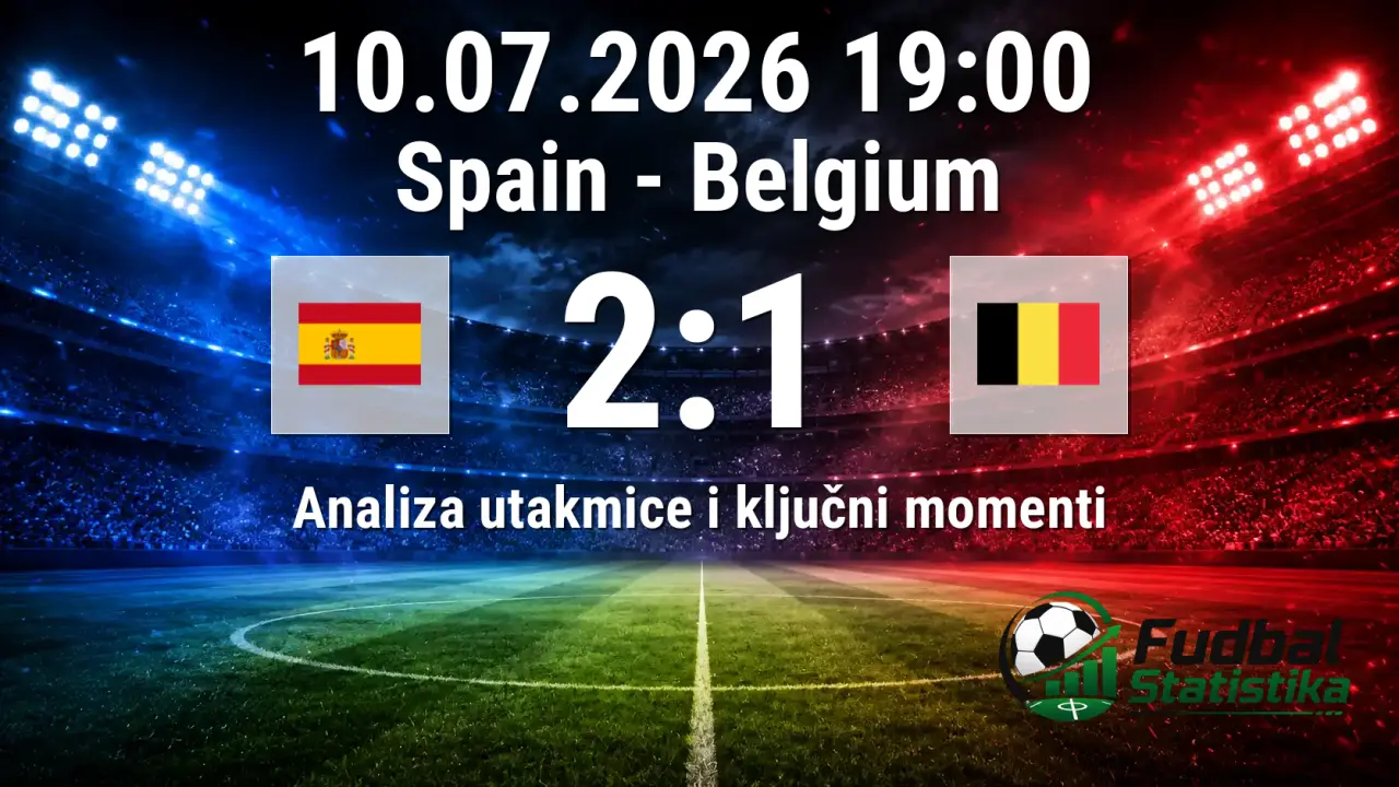 Španija - Belgija 2:1, četvrtfinale Svetskog prvenstva 2026