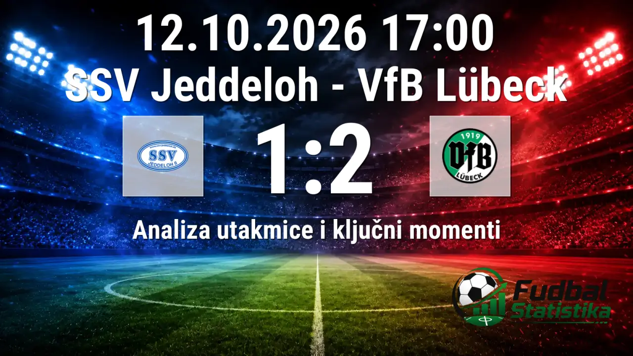SSV Jeddeloh vs VfB Lübeck 1:2 - analiza utakmice Regionalliga Nord