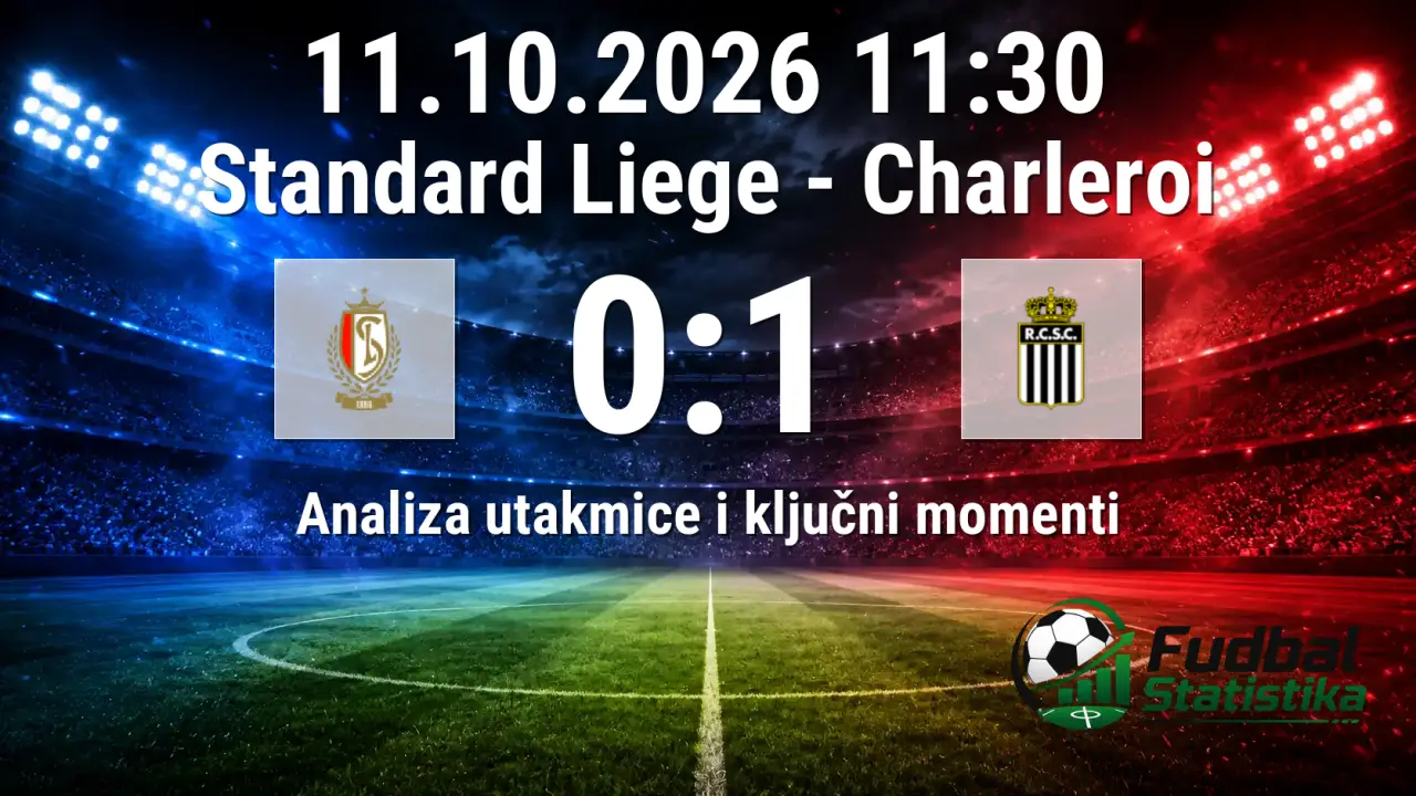 Standard Liege - Charleroi 0:1, analiza utakmice Jupiler Pro League